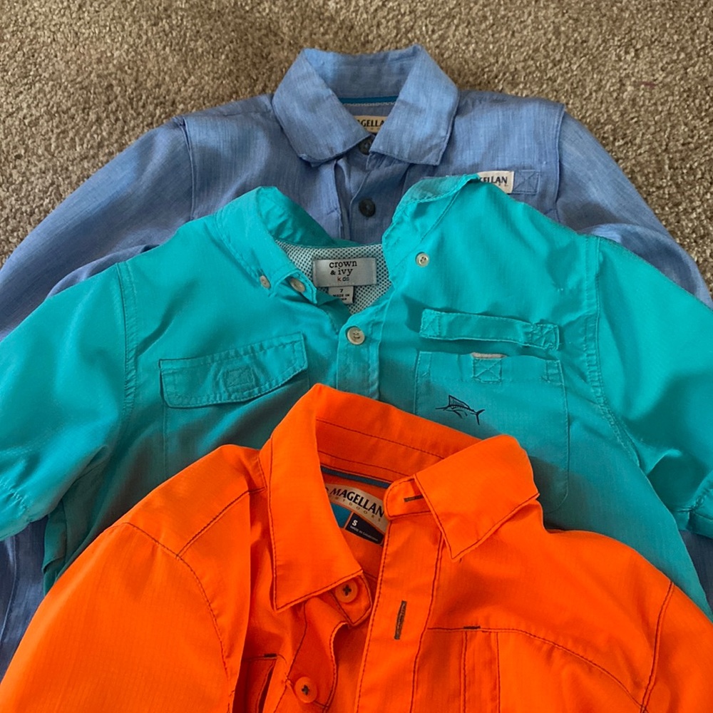 3 boys fishing shirts
